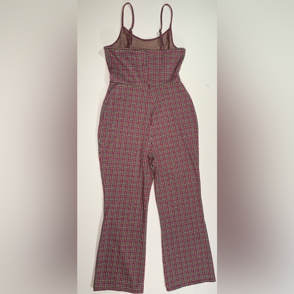 Plaid Jumpsuit Wild Fable Wide Leg Cropped Jumpsuit for Fall - Picture 5 of 11